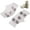 White, variant on Universal 5-Tooth Ice Cleats for Shoes Boots, Non-Slip Gripper Spikes Ice Traction Cleats, Winter Outdoor Anti-Skid Shoe Covers Crampon, Snow Shoes Spikes for Walking Fishing Hiking