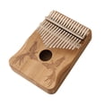 thumbnail image 1 of 17 Keys African Thumb Finger Piano Wood Portable Musical Instrument, 1 of 6