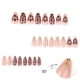 thumbnail image 2 of Uñas postizas CHAONENG Almond Medium 3D Leopardo Flor 24 piezas, 2 of 7