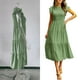 thumbnail image 5 of Qarigey Tela transpirable Exquisita artesanía Vestido elegante Embellecer Curva Elegante y tela para embellecer Amplia aplicación Vestidos Verde L, 5 of 6