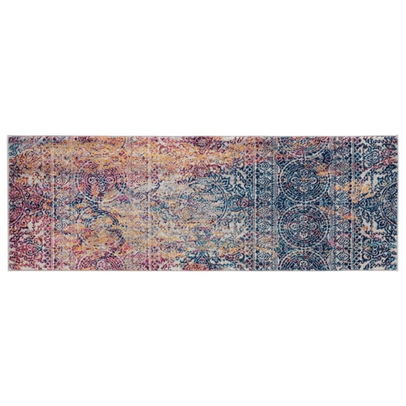 Manhattan 43 Multi Power-Loomed Runner Rug 2'6"x6'