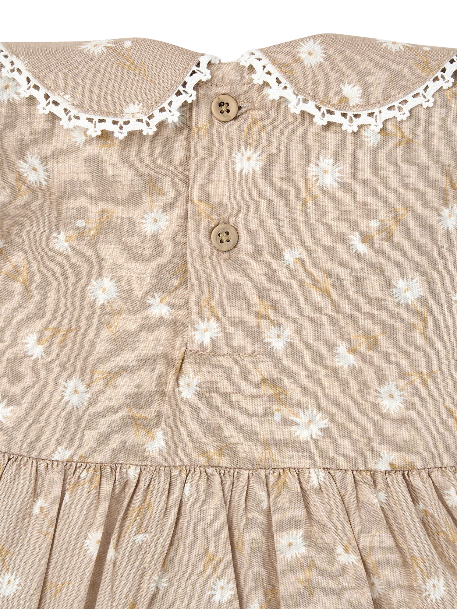 Modern Moments by Gerber Baby Girl Collared Dress and Diaper Cover, 2-Piece, 0/3 Months - 24 Months