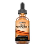Ashwagandha Liquid Drops, KSM-66 Ashwagandha Root Extract (Withania Somnifera) Adaptogenic Ayurvedic, for Stress Relief, Anxiety Relief, Adrenal Support, Thyroid Support, Sleep Aid