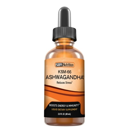 Ashwagandha Liquid Drops, KSM-66 Ashwagandha Root Extract (Withania Somnifera) Adaptogenic Ayurvedic, for Stress Relief, Anxiety Relief, Adrenal Support, Thyroid Support, Sleep Aid