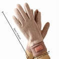 thumbnail image 2 of Uklsqma Faux Cashmere Winter Cycling Gloves for Men and Women | Soft Double-Sided Warmth | Touchscreen Compatible Fingertips | Rib-Knit Cuffs for Cold Protection | Comfortable Lined Gloves Fo, 2 of 3