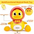 thumbnail image 3 of Baby Musical Duck Toys Set with 2 Baby Ducks for 0-3 3-6-12 Months Infants Tummy Time Toys Newborn Development Light Up Music Crawling Walking Toys 1 2 Year Old Boys Girls Birthday, 3 of 5