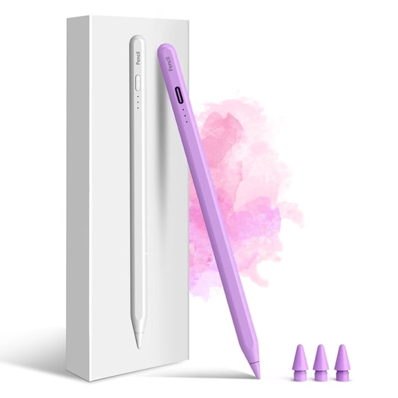 MEKO Stylus Pen for iPad with Tilt Sensentivity Palm Rejection-Purple