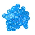 thumbnail image 2 of 100 etiquetas redondas con números para colmena, con agujero, para apicultura (azul y blanco), 2 of 14