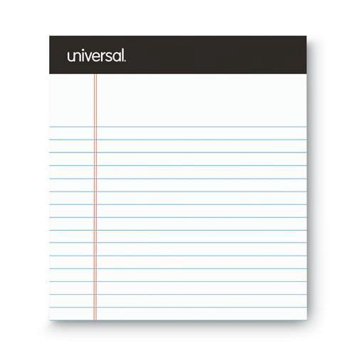 5 in. x 8 in. Premium Narrow Rule Writing Pads - White (6 Pads/Pack, 50 Sheets/Pad)
