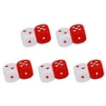 thumbnail image 2 of Dados De Corazón, Juego De Dados De Corazón Seguro De Plástico Rojo Blanco Para Viajar Para Fiesta ANGGREK Otros Deportes, 2 of 8
