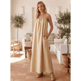 thumbnail image 2 of Vestido Largo Mujer Tirantes Ajustables | Corte Amplio Fluido Tipo Maxi, 2 of 5