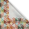 thumbnail image 6 of Ambesonne Geometric Grommet Curtain, Hexagonal Shape Retro, 50" x 63", Mustard Orange, 6 of 6