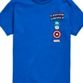 thumbnail image 3 of Marvel Captain America - Logo Stack - Toddler and Youth Short Sleeve Graphic T-shirt, 3 of 5
