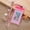 pink color, variant on Floating Waterproof Phone Pouch, 6 Inch Clear PVC Cell Phone Case for Swimming, Surfing and Beach