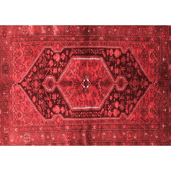 Ahgly Company Indoor Rectangle Persian Red Traditional Area Rugs, 5' x 7'