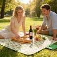 thumbnail image 3 of B Portable Beach Mat For Outdoor With Moisture-Proof Groundsheet Foldable And Lightweight Polyester Fabric For Camping Park Relaxation And Lawn Rest 70.87X57.09In, 3 of 7