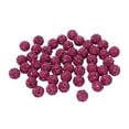 thumbnail image 1 of SPRING Perles Rondes Scintillantes en Strass, Perles Boule Disco Pavé en Pâte Polymère 10 mm Violet Rouge, 1 of 8