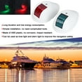 thumbnail image 4 of Luz LED De Navegación De 12V, Resistente Al Agua, Estribos Verdes, Lámpara De Puerto Roja Para Barco Marino, Yate, Carcasa Blanca, 4 of 7