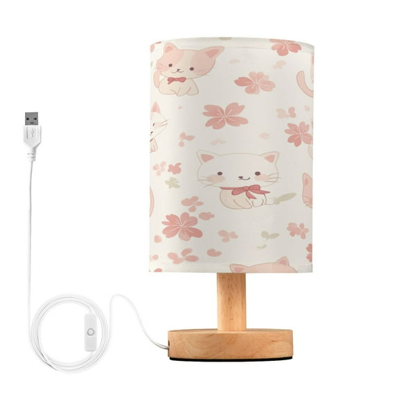 BZSMCE Lamp Modern Cute Cat and Blossom Creative Patter Night Light