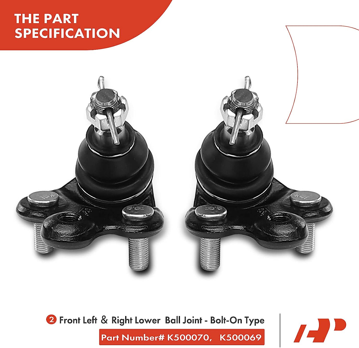 Complete 10-Piece Front Suspension Kit For 2001-2005 Honda Civic | Includes Control Arms, Ball Joints, Tie Rods, Sway Bar Links