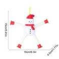 thumbnail image 5 of Versatile Suction Cup Christmas Pendant Telescopic Toy Multicolor Plastic Santa Snowman Reindeer Christmas Tree Decoration Holiday Gift, 5 of 7