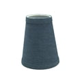 thumbnail image 7 of Aspen Creative 32660-2 Small Hardback Empire Shape Chandelier Clip-On Lamp Shade Set (2 Pack), Transitional Design in Washing Blue, 4" bottom width (2 1/2" x 4" x 5" ), 7 of 7