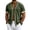 Army Green #53, variant on Mens Button Down Short Sleeve Shirt Baseball Jersey Style Hawaiian Beach Vacation Wedding Shirts, M