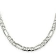 thumbnail image 2 of Primal Silver Sterling Silver 7mm Pave Flat Figaro Chain, 2 of 4