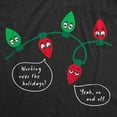 thumbnail image 2 of Mens Working Over The Holidays T Shirt Funny Xmas Tree Lights Joke Tee for Guys Graphic Tees, 2 of 9