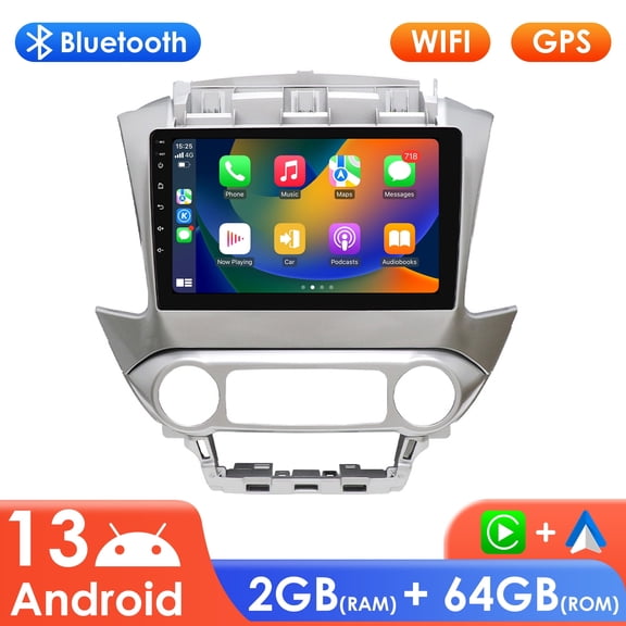 Hizpo 10.1" Touch Screen Android 13 Car Stereo Radio For Chevrolet Tahoe 2015 2016 2017 2018 2019 Apple CarPlay Bluetooth WiFi AUX 2 64GB Head Unit Multimedia GPS Navigation Player In Dash