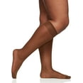 thumbnail image 4 of Women's Berkshire 6728 Queen Sheer Reinforced Toe Knee High - 3 Pack (Off Black O/S), 4 of 7