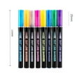 thumbnail image 3 of Double Line 8-Color Water-Based Ink Pen Set for Art, Writing, and Highlighting with Fast-Dry Permanent Ink, 3 of 8