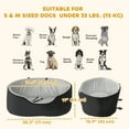 thumbnail image 3 of PawHut Dog Car Seat, Detachable Washable Pet Bed for Small Medium Pets, 3 of 10
