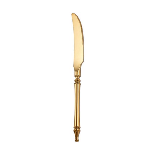 Vajilla de acero inoxidable, cuchillo, tenedor, cuchara, postre, café, sopa, vajilla para Hotel, restaurante, hogar, cocina Fivean unisex