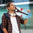 thumbnail image 5 of Valentine's Day Skateboard Grip Tape Stickers Pack of Two - Emery Surface PVC Backing 8.8x32.6in/22.4x83 cm, 5 of 5