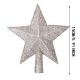 thumbnail image 3 of Glitter Christmas Tree Star Topper - 8 Inch Silvery Blue Hollowed-Out Xmas Tree Topper for Holiday Home Decor, Sparkling Tree Top Star Decoration, 3 of 6