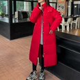 thumbnail image 5 of Women Fashion Hooded Over The Knee Padded Jacket Long Loose Thick Padded Jacket Warm Winter Jackets Women Coats for plus Size Women Womens Long Winter Coat Hoods for Jackets Girls Thickened down, 5 of 5