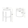 thumbnail image 4 of Liam Modern Ceramic Planter with Wood Legs, 4 of 4