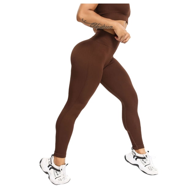 Leggings de entrenamiento para mujer: color liso, cintura elástica, poliéster, corte ajustado, pantalones deportivos informales de verano para correr/yoga, tallas S-M-L