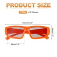 thumbnail image 2 of Polarized 3D Viewing Glasses, Passive Circular 3D Glasses,Orange, 2 of 7