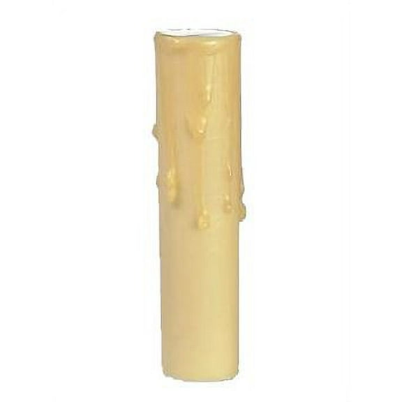 B&P Lamp® 6" Ht., Gold Beeswax Candle Cover, Candelabra Base