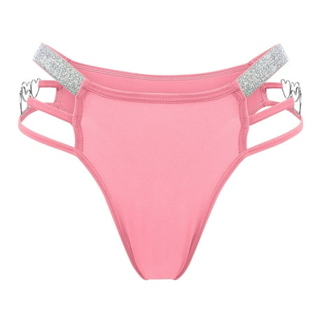 Thongs for Women Sexy Low Waist Cheeky Underwear Sexy Lace Glitter Strap G-String Thongs T-back Lingerie Panties