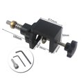 thumbnail image 2 of Aluminum Alloy Concealed Drilling Jig Woodworking Tool Kit with Collet Shaping Drill Bit Drill Guide Hole Locator Cabinet Door Installation, 2 of 5