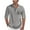 Gray, variant on Mens Henley T-Shirts Business Casual Short Sleeve Shirts Summer Stand Up Collar Office Wear Solid Color with Pocket for Work