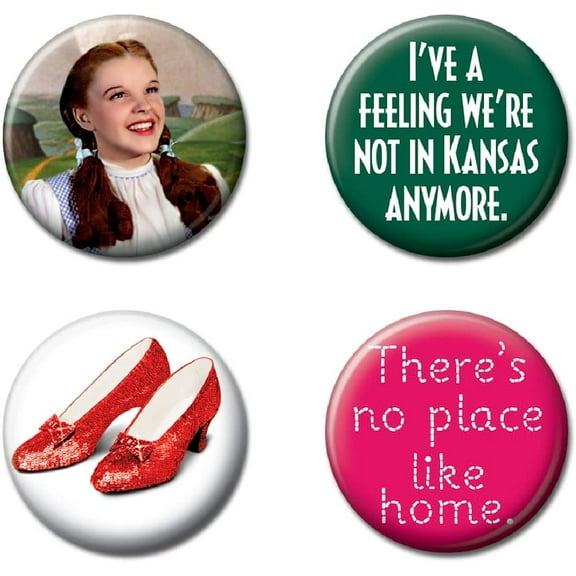 The Wizard of Oz Dorthy 4 Piece Button Set