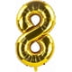 thumbnail image 3 of 40 inch Gold 18 Number Jumbo Foil Mylar Helium Balloons - Party Decoration Supplies Balloons - Great for 18th Birthday or 18th Any Anniversary Parties, 3 of 3