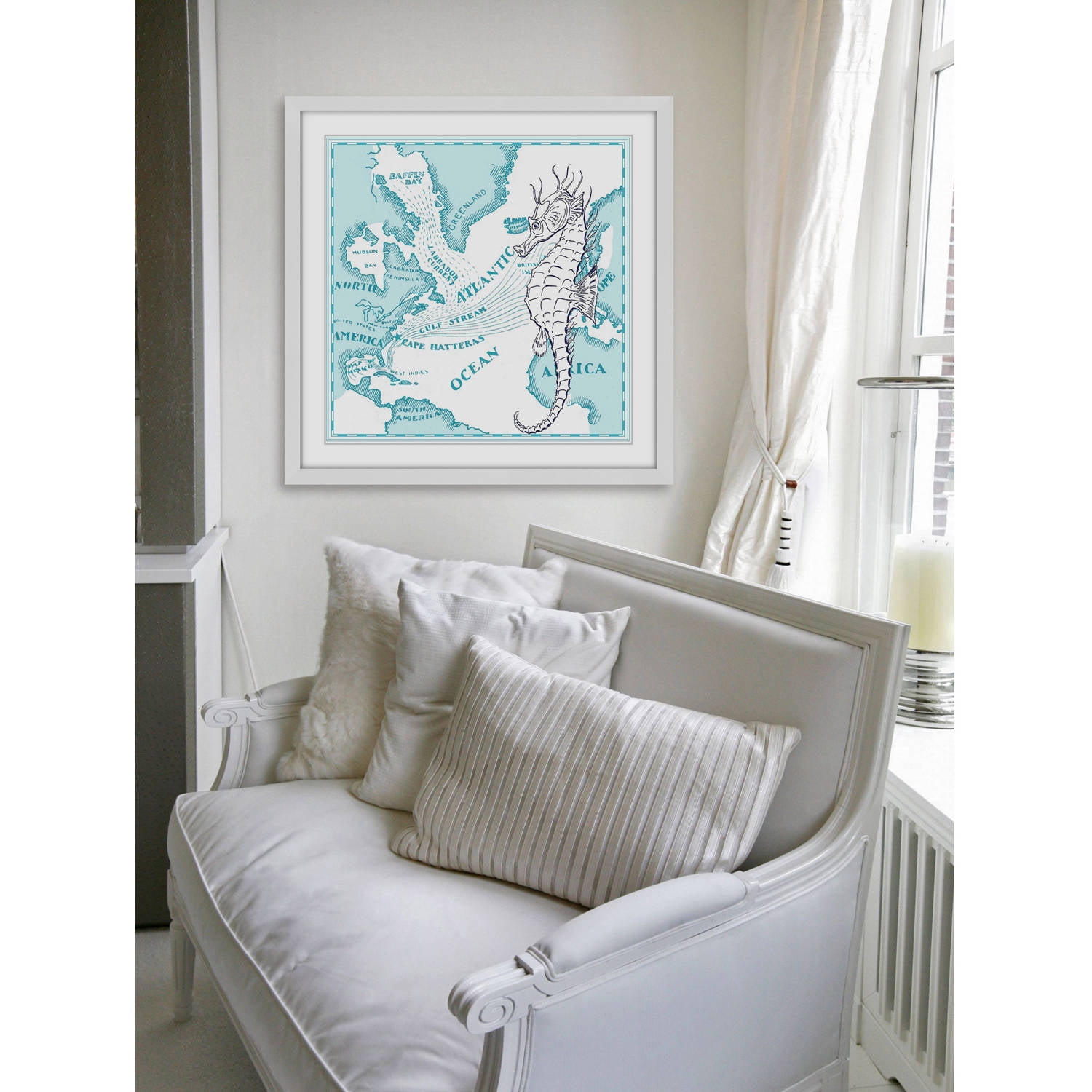 "Seahorse" Framed Painting Print