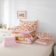 thumbnail image 6 of Erosebridal Capybara 7 Pieces Bedding Comforter Set For Cartoon Rodent Animals,Sweet Dessert Ice Cream Full Bedding Set For Kids Girls ,Reversible Pink, 6 of 7