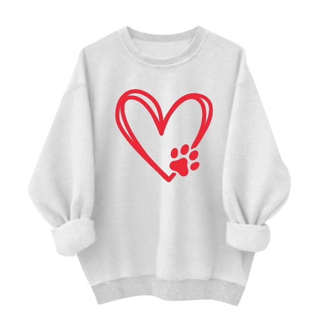 Camiseta de Moda de Cuello Redondo Casual de Manga Larga de las Mujeres, Camisetas de Manga Larga de las Mujeres con Patrón de Puntos de Polka Y Poliéster Suave, Sudadera Ligera Y Acogedora para el I