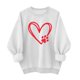 thumbnail image 1 of Camiseta de Moda de Cuello Redondo Casual de Manga Larga de las Mujeres, Camisetas de Manga Larga de las Mujeres con Patrón de Puntos de Polka Y Poliéster Suave, Sudadera Ligera Y Acogedora para el I, 1 of 3
